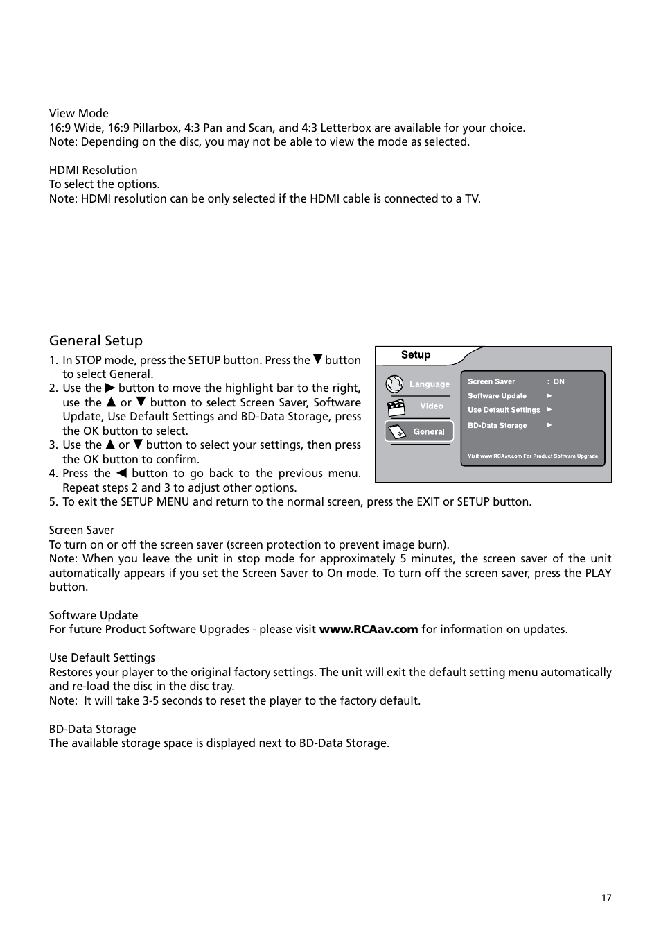 RCA BRC3109 User Manual | Page 21 / 24