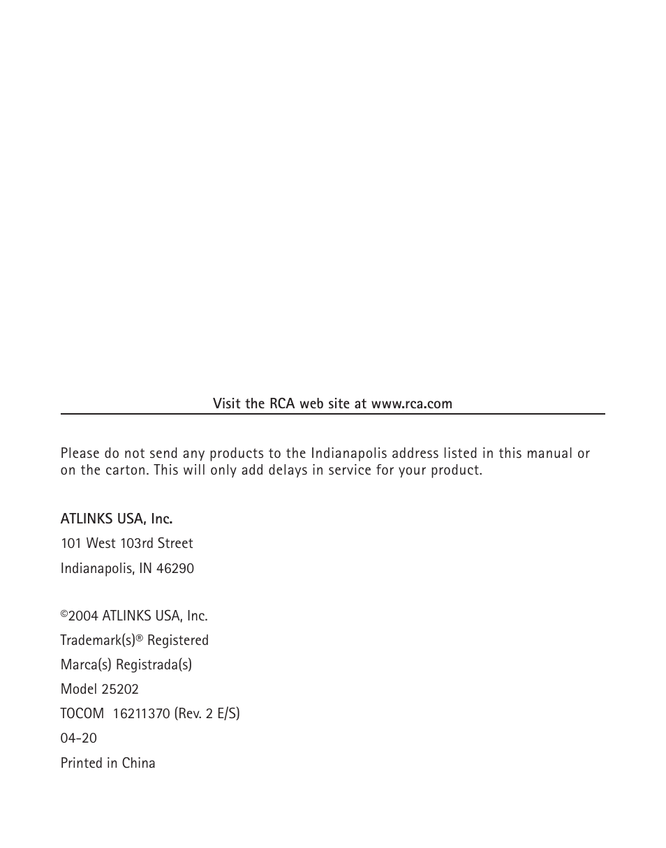 RCA TWO-LINE SPEAKERPHONE WITH CALL WAITING CALLER ID 25202 User Manual | Page 38 / 76