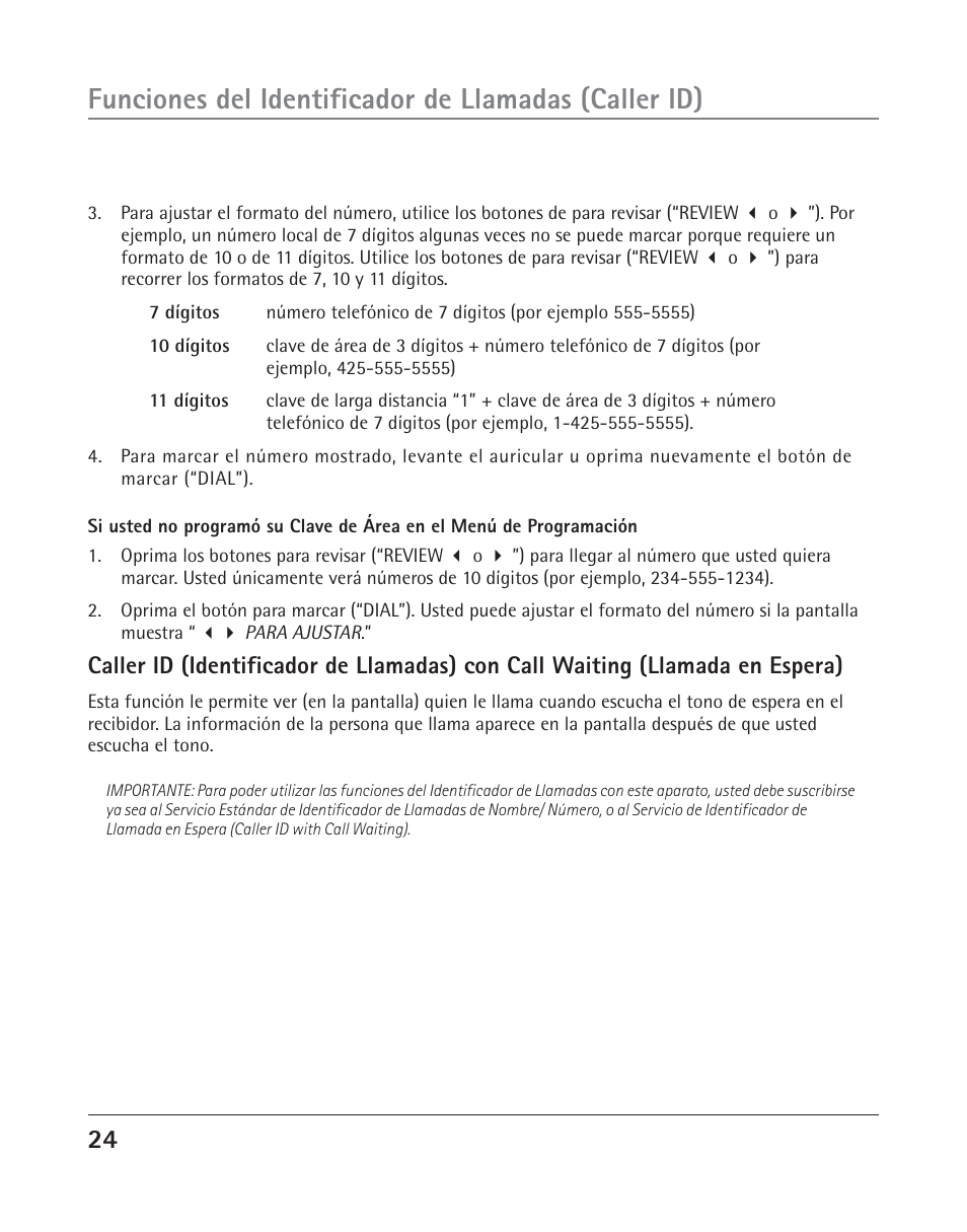 RCA TWO-LINE SPEAKERPHONE WITH CALL WAITING CALLER ID 25202 User Manual | Page 62 / 76