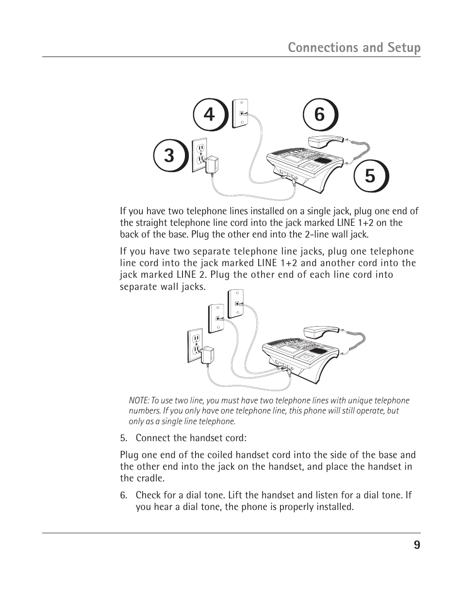 RCA TWO-LINE SPEAKERPHONE WITH CALL WAITING CALLER ID 25202 User Manual | Page 9 / 76