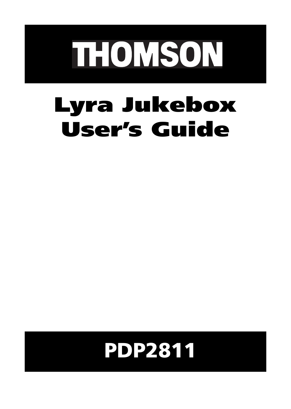 RCA Lyra PDP2811 User Manual | 58 pages