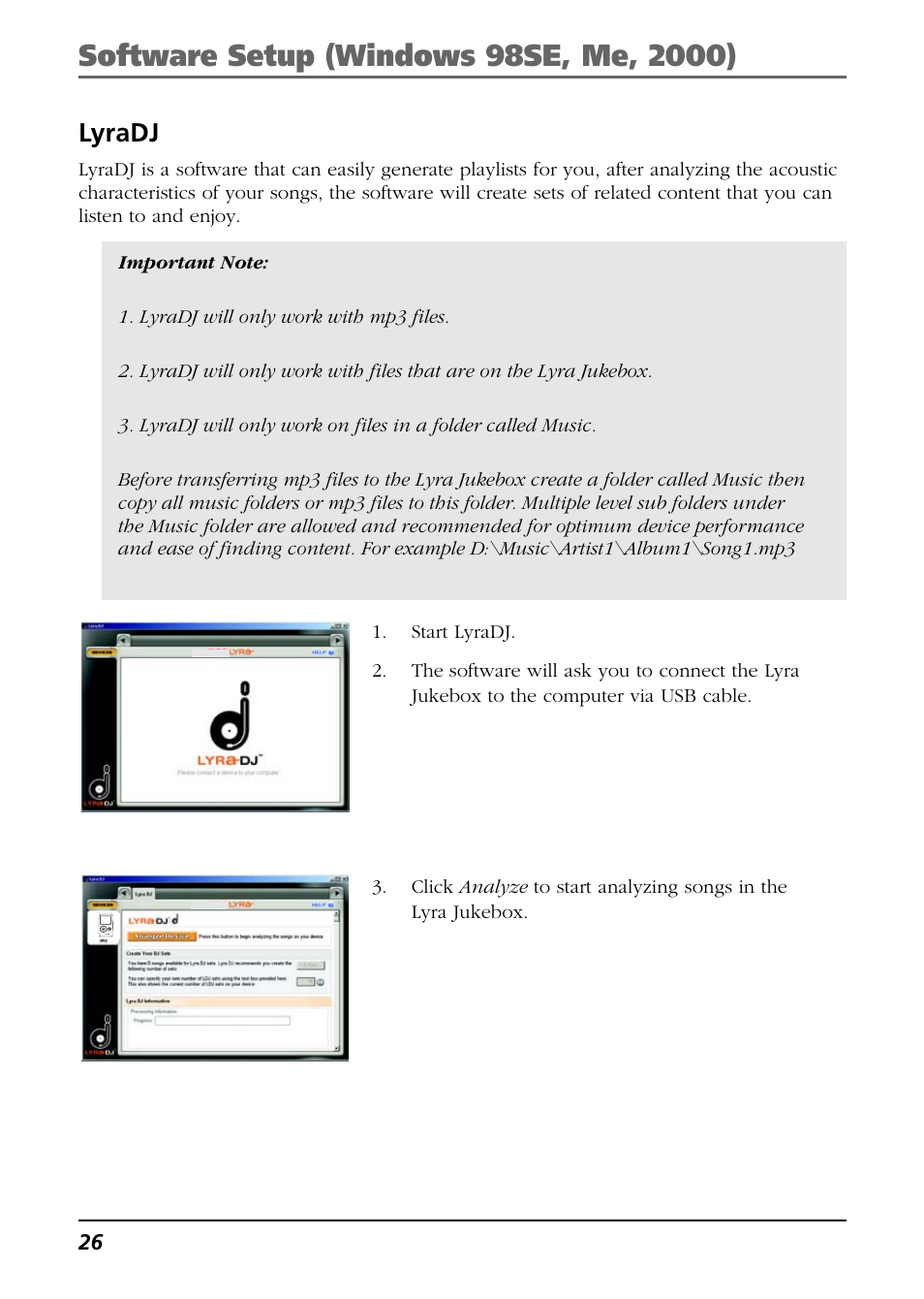 Lyradj | RCA Lyra PDP2811 User Manual | Page 26 / 58