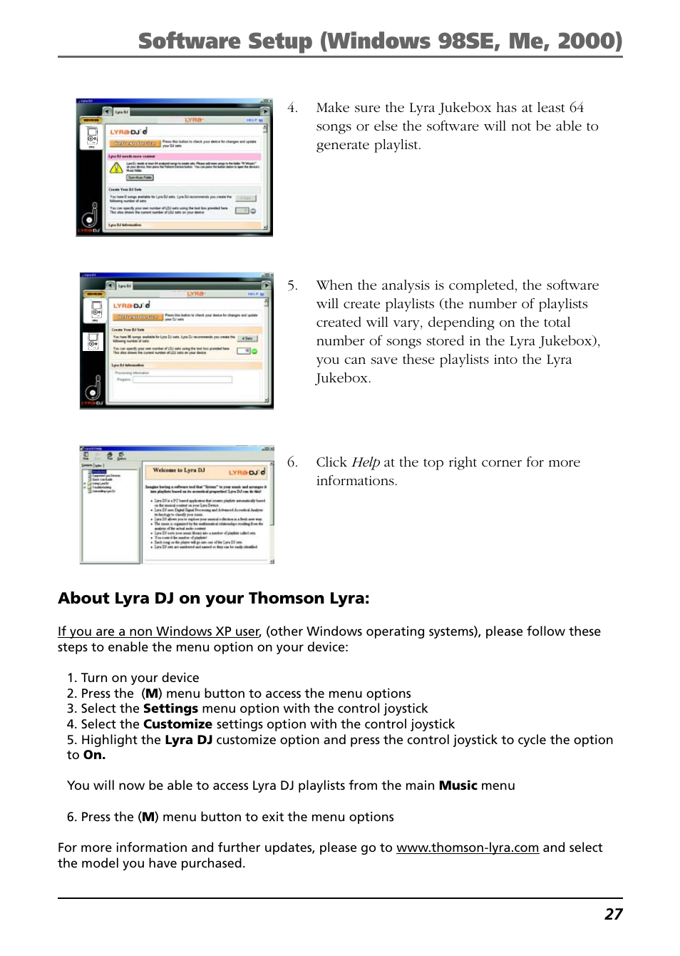 RCA Lyra PDP2811 User Manual | Page 27 / 58