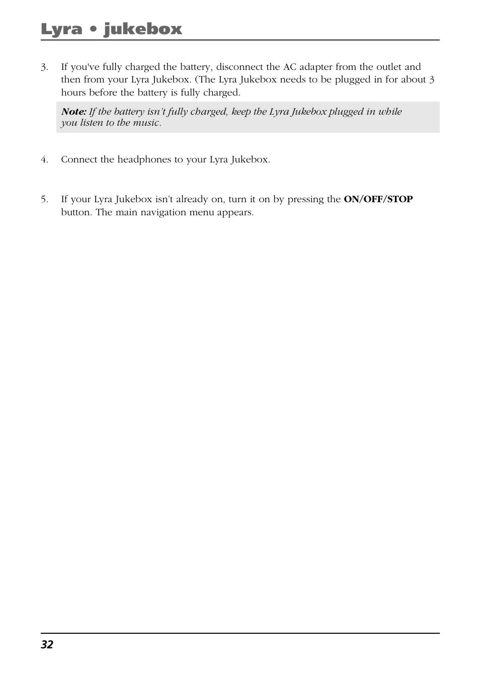 Lyra • jukebox | RCA Lyra PDP2811 User Manual | Page 32 / 58