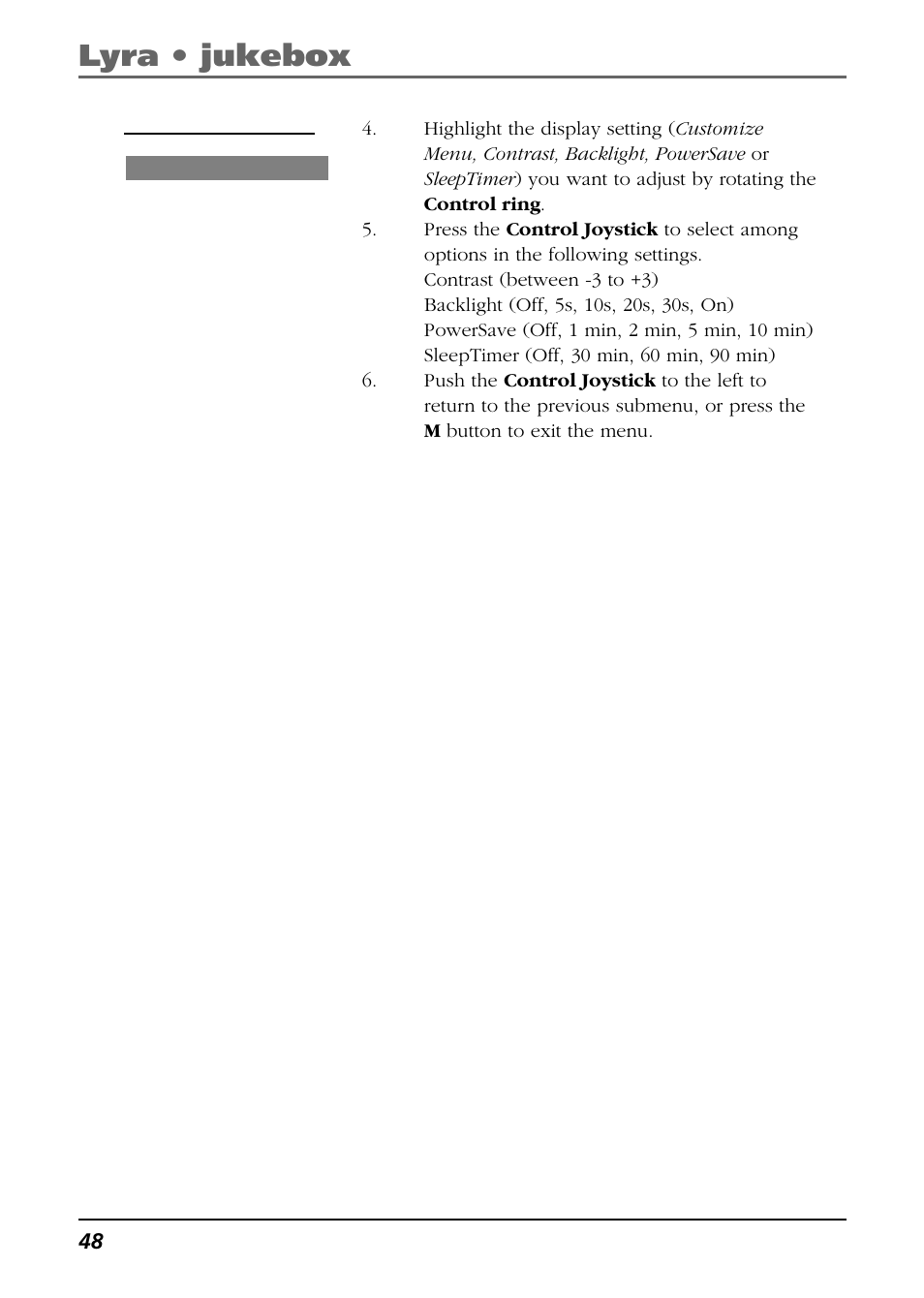 Lyra • jukebox | RCA Lyra PDP2811 User Manual | Page 48 / 58