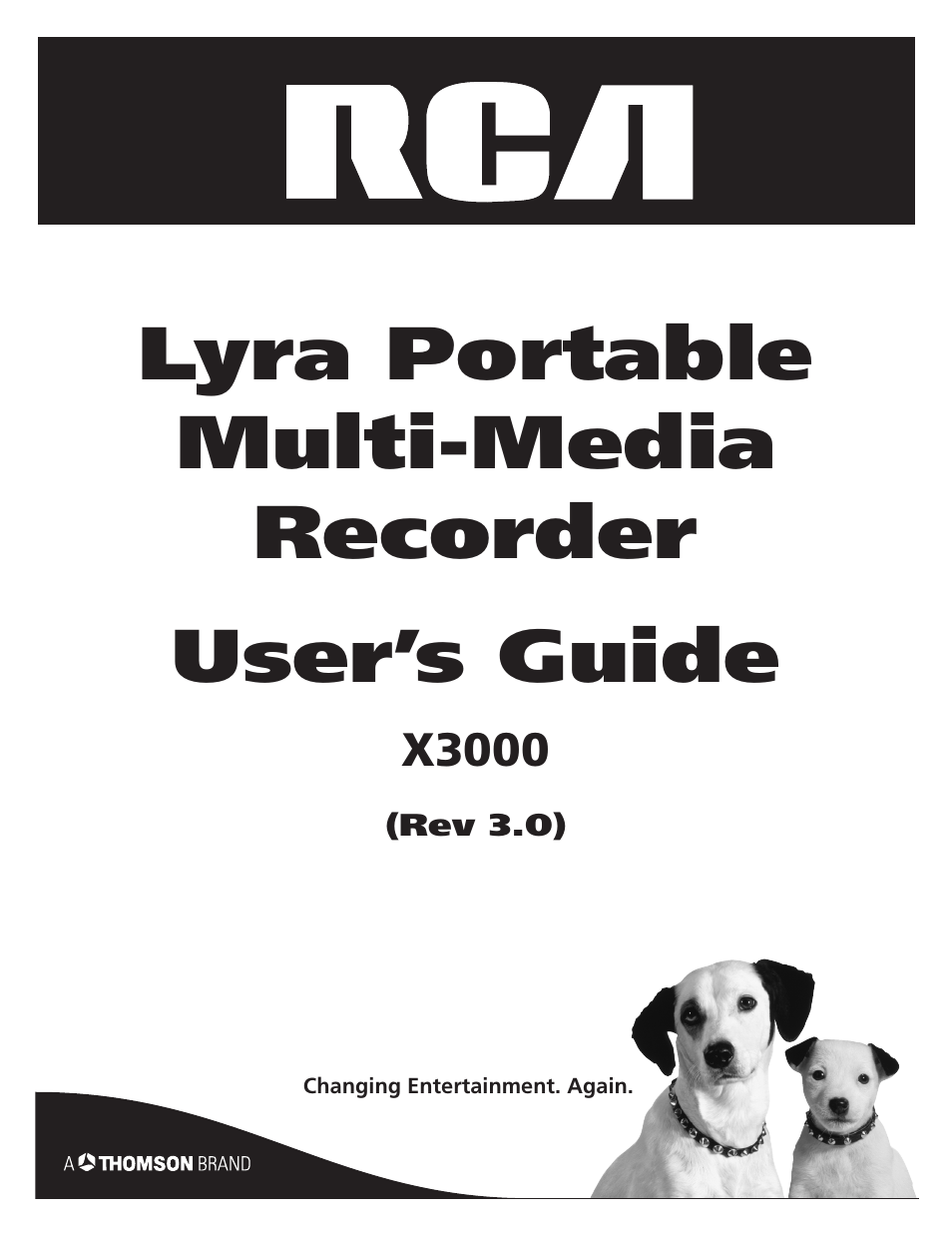 RCA LYRA X3000 User Manual | 68 pages