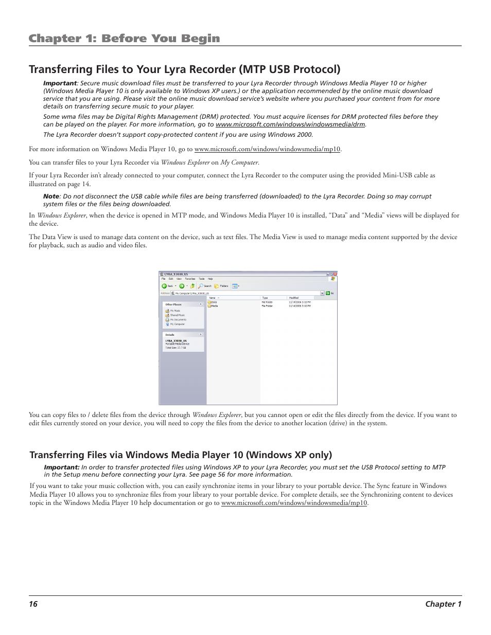 Chapter 1: before you begin | RCA LYRA X3000 User Manual | Page 22 / 68