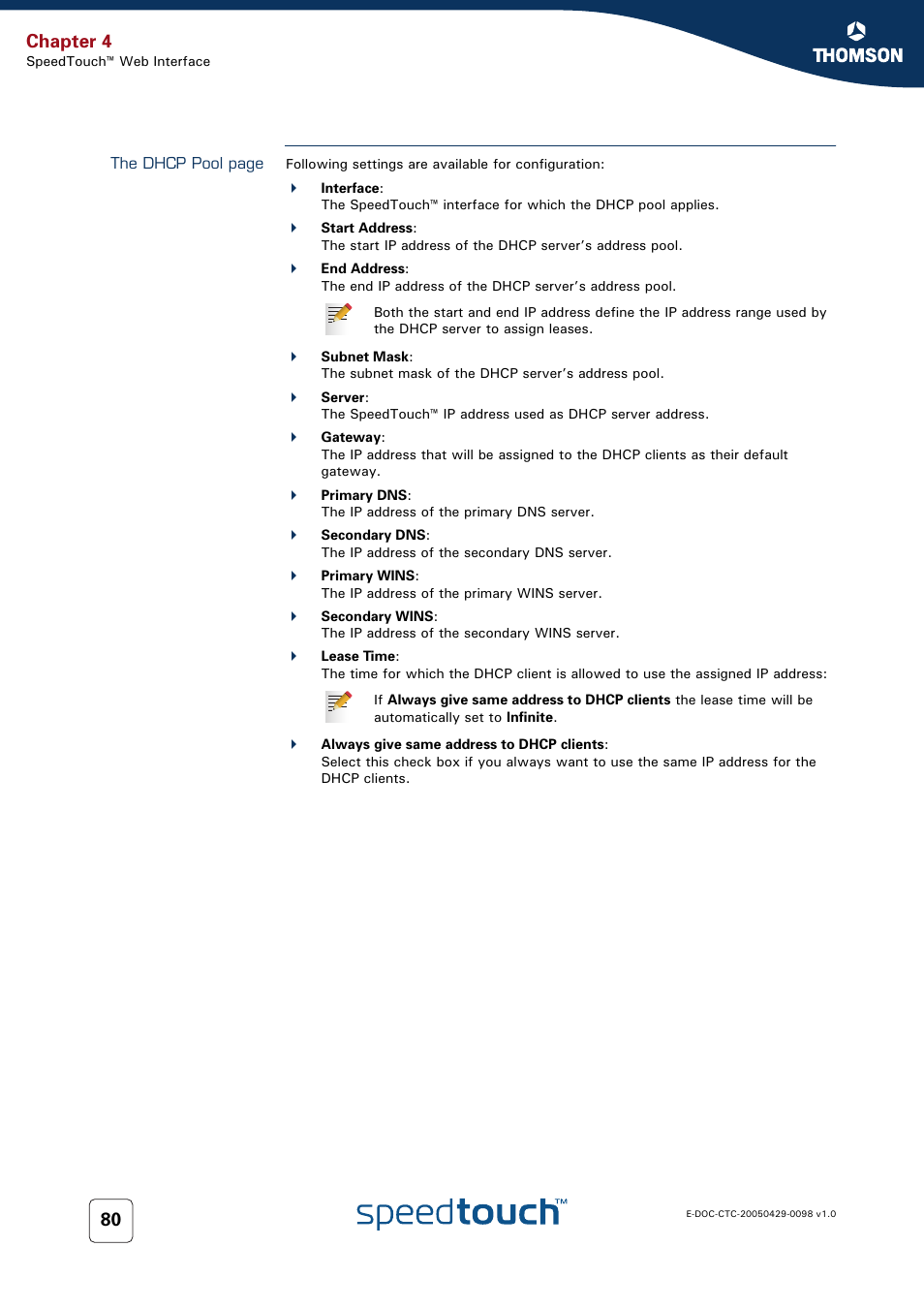 Chapter 4 | RCA 516 User Manual | Page 88 / 102