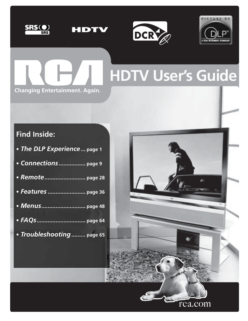 RCA HD50LPW62B User Manual | 80 pages