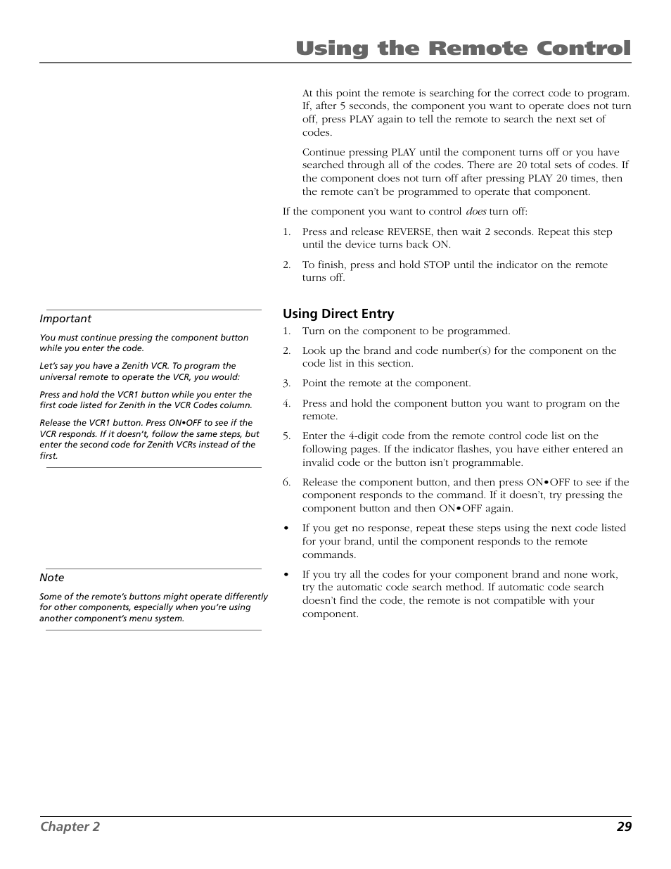 Using the remote control | RCA D32TF20 User Manual | Page 31 / 80