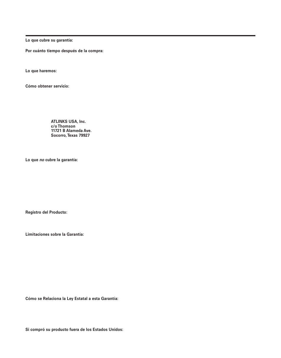 Arantía, Imitada | RCA Model 21011 User Manual | Page 122 / 124