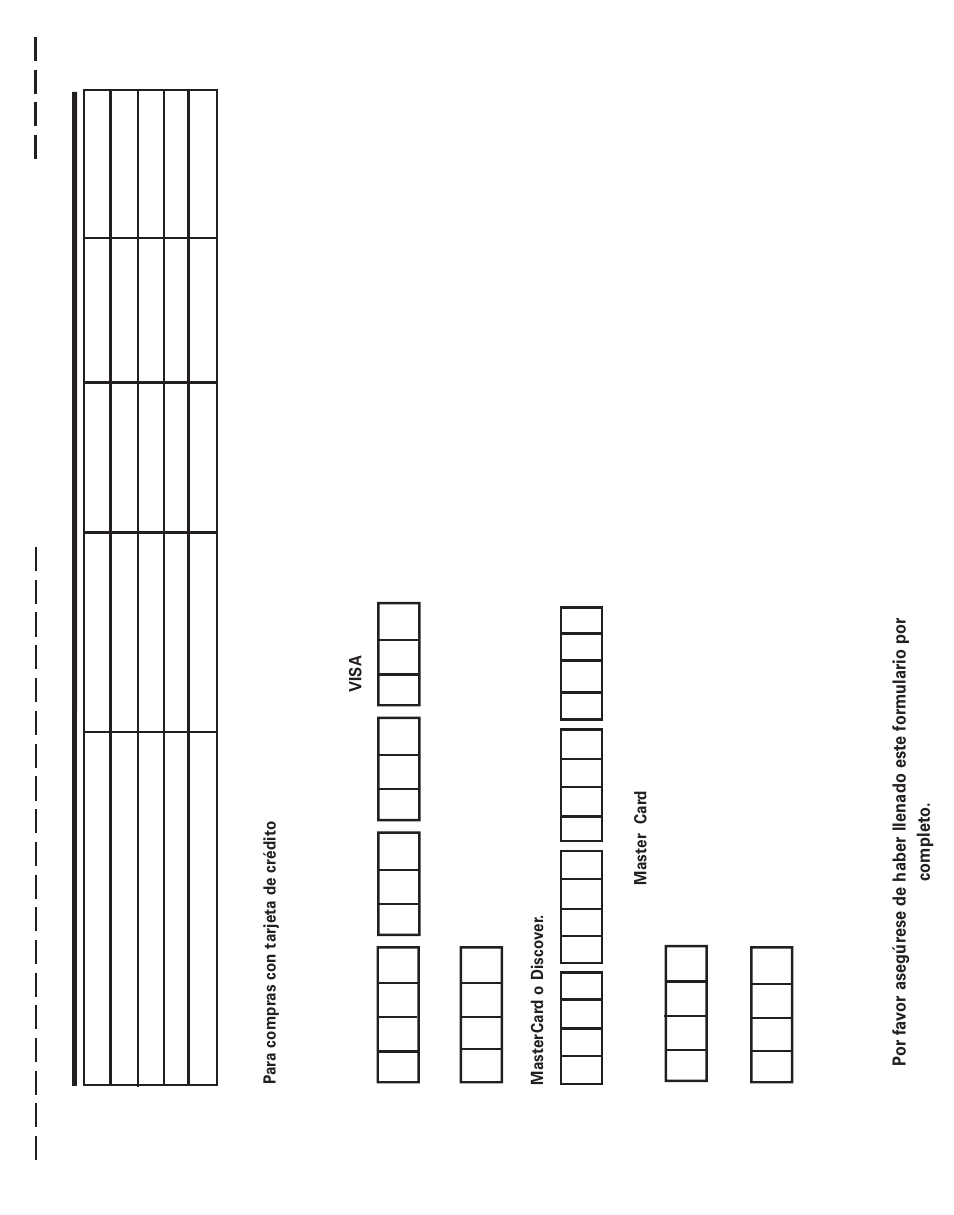 Ormulario, Acer, Edidos | Ccesorios, Corte en la línea perforada | RCA Model 21011 User Manual | Page 123 / 124