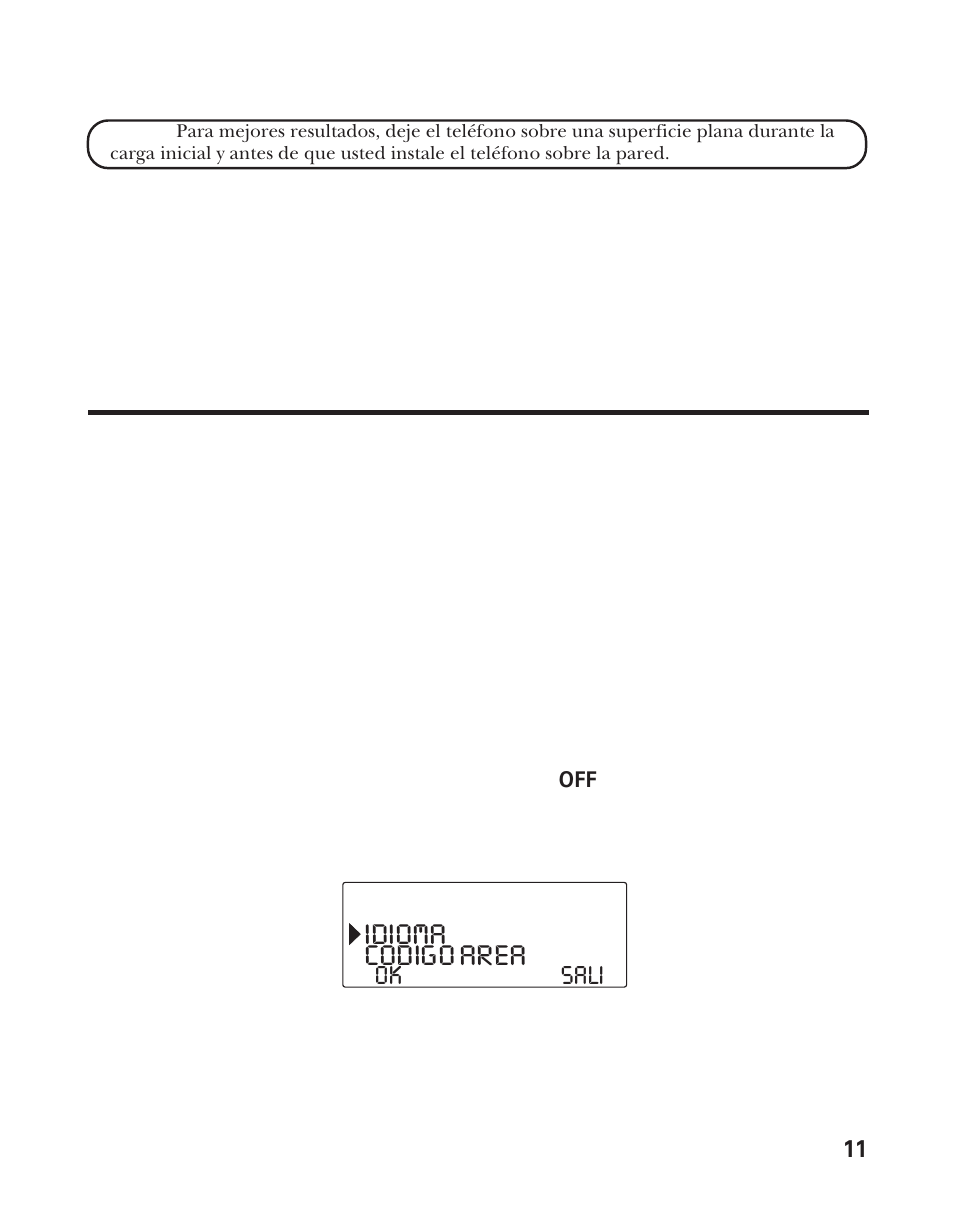 Idioma, Codigo area | RCA Model 21011 User Manual | Page 73 / 124