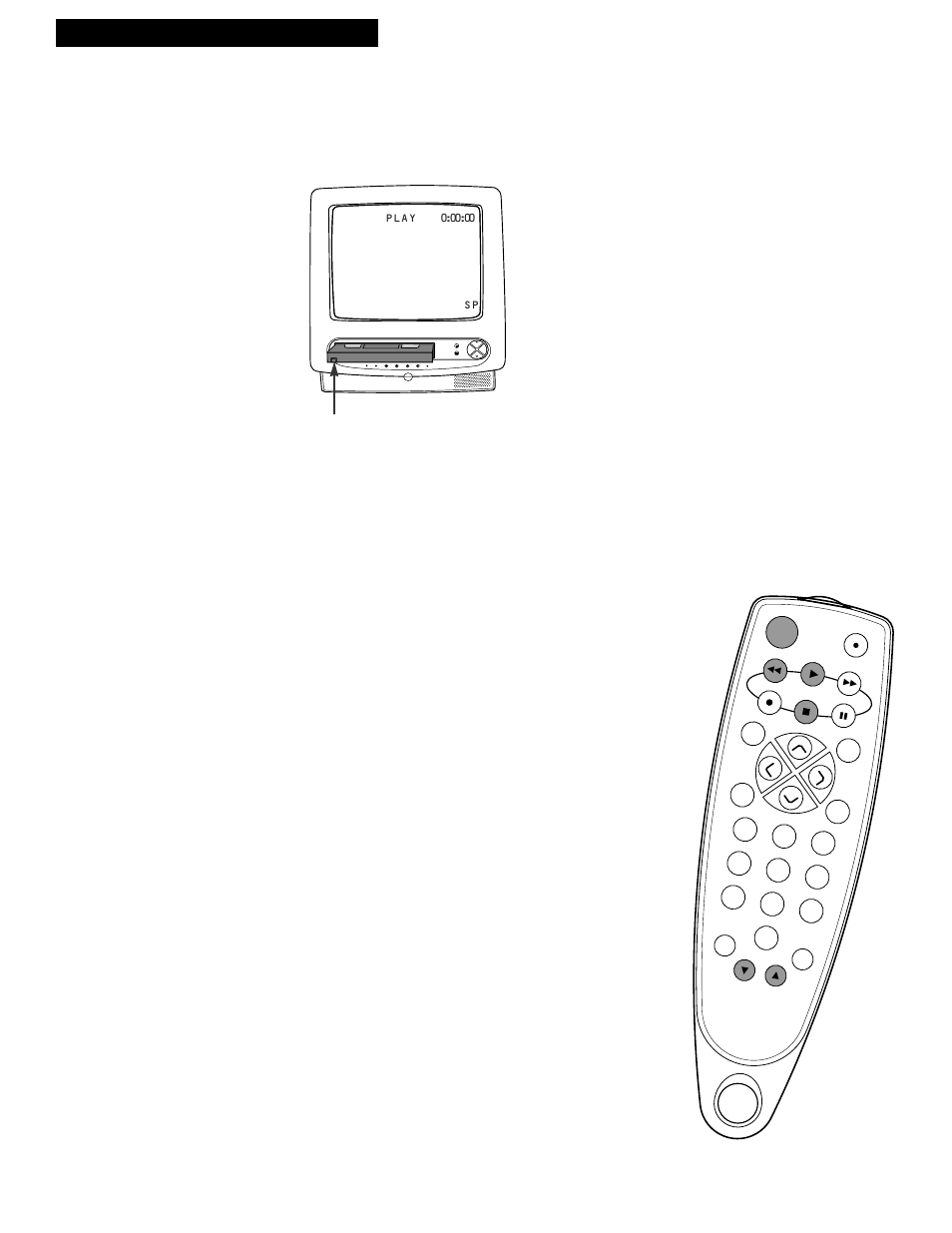 Playing a tape, Operating instructions, 11 playing a tape | Tche v | RCA T13017WH User Manual | Page 13 / 32