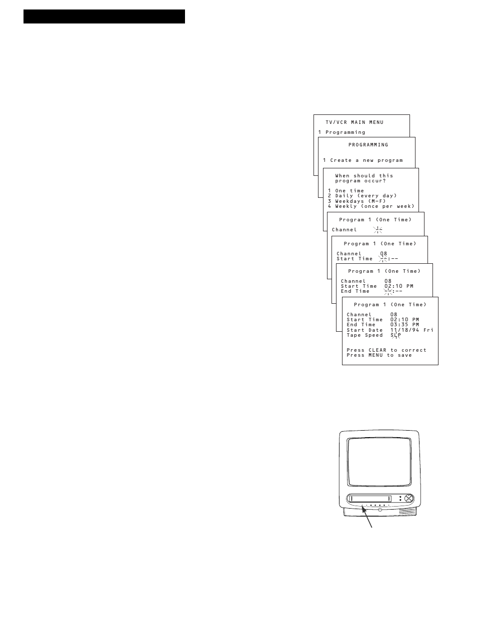 Recording while you’re away (timer recording), 16 recording a program, Setting a timer recording | RCA T13017WH User Manual | Page 18 / 32