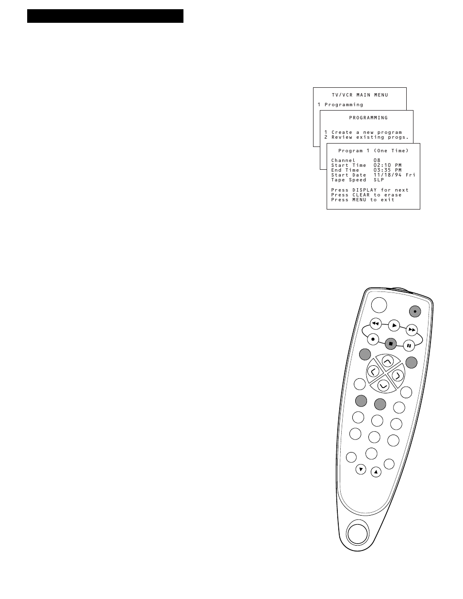 Recording while you’re away (timer recording), 17 recording a program, Checking or clearing timer recordings | Stopping a timer recording, Kitchen vi | RCA T13017WH User Manual | Page 19 / 32