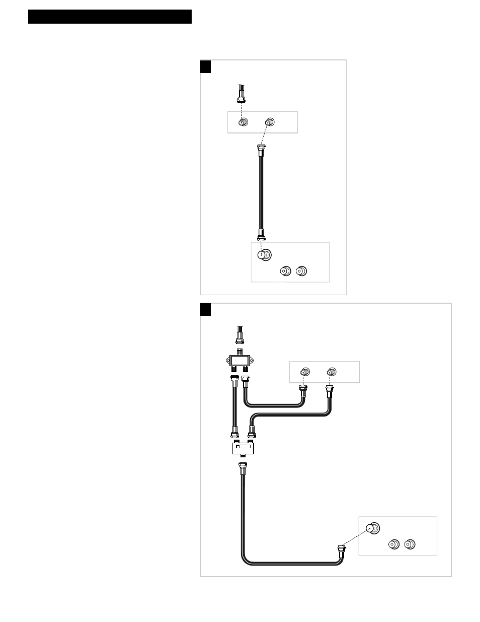 Connect a cable system with a cable box, 23 hooking up the tv/vcr, A. cable box required to unscramble all channels | RCA T13017WH User Manual | Page 25 / 32