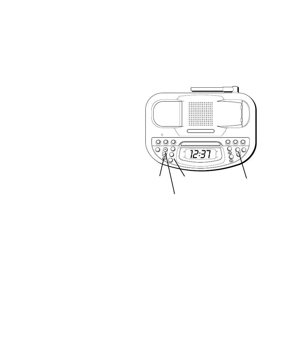 Volume, Changing stations, Storing stations in memory | Olume, Hanging, Tations, Toring, Emory, Use the volume buttons to adjust the radio volume | RCA 26980/26981 User Manual | Page 10 / 64