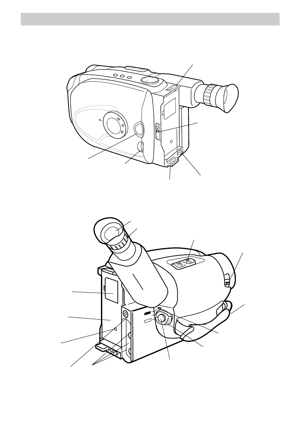 Review the camcorder’s operating controls, Review the camcorder’s operating, Controls | First-time operation, Review camcorder’s operating controls | RCA CC6151 User Manual | Page 13 / 90