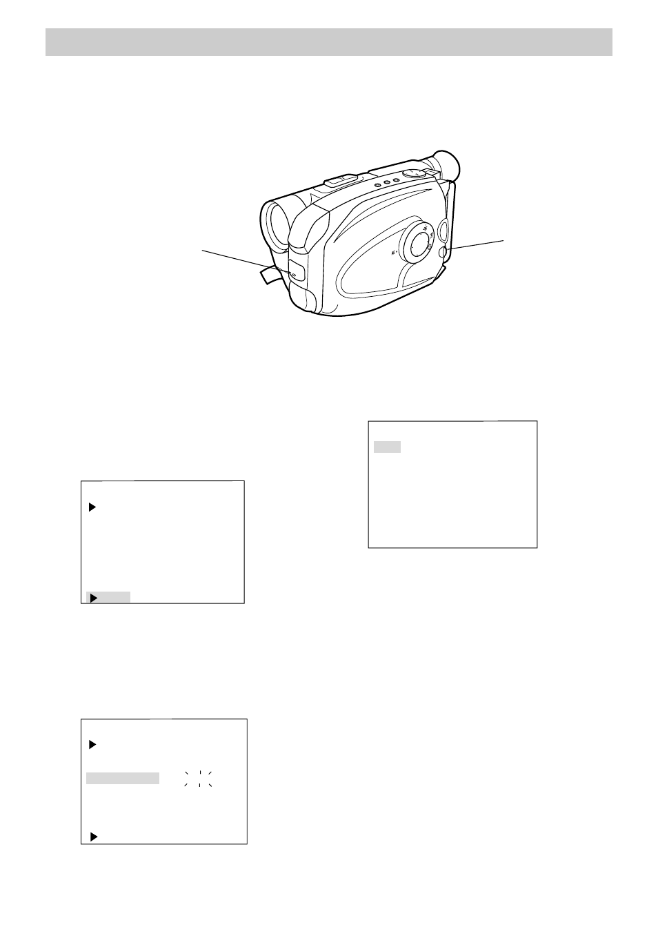 Tally light, Recording, Tally light (turn on or off) | Menu dial (rotate or press in) | RCA CC6151 User Manual | Page 56 / 90