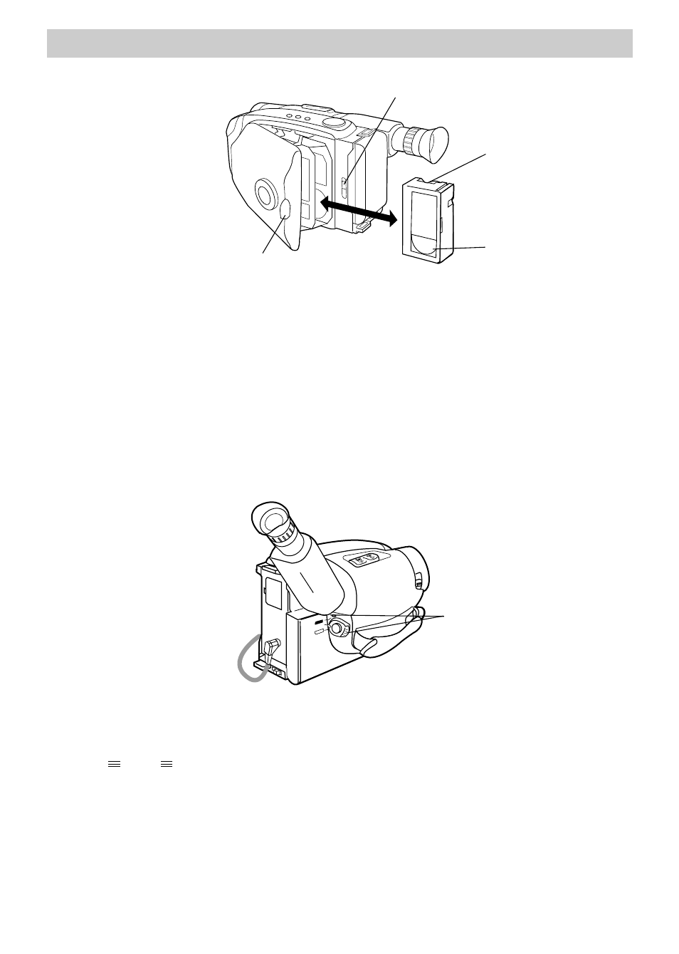 Inserting a tape, Turning the camera on/power switch, Inserting a tape turning the camera on/power | Switch, First-time operation, Set power ( camera/off/vcr) switch to camera, Insert a tape | RCA CC6151 User Manual | Page 7 / 90