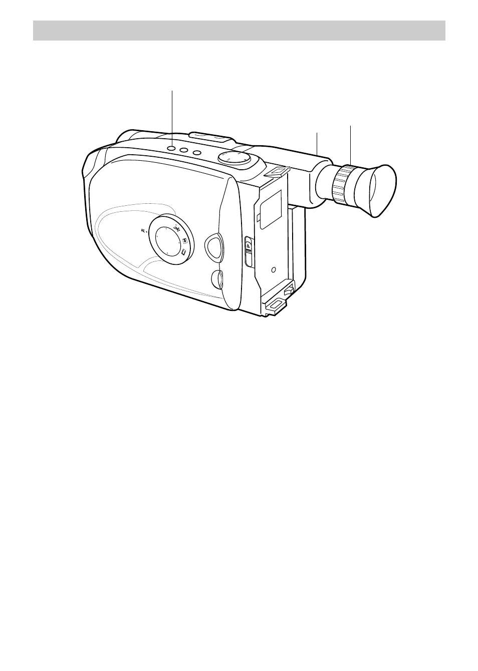 Adjusting the viewfinder and eyepiece, Selecting a recording speed, Adjusting the viewfinder and | Eyepiece, First-time operation, Select a recording speed, Adjust the viewfinder and eyepiece focus control | RCA CC6151 User Manual | Page 8 / 90