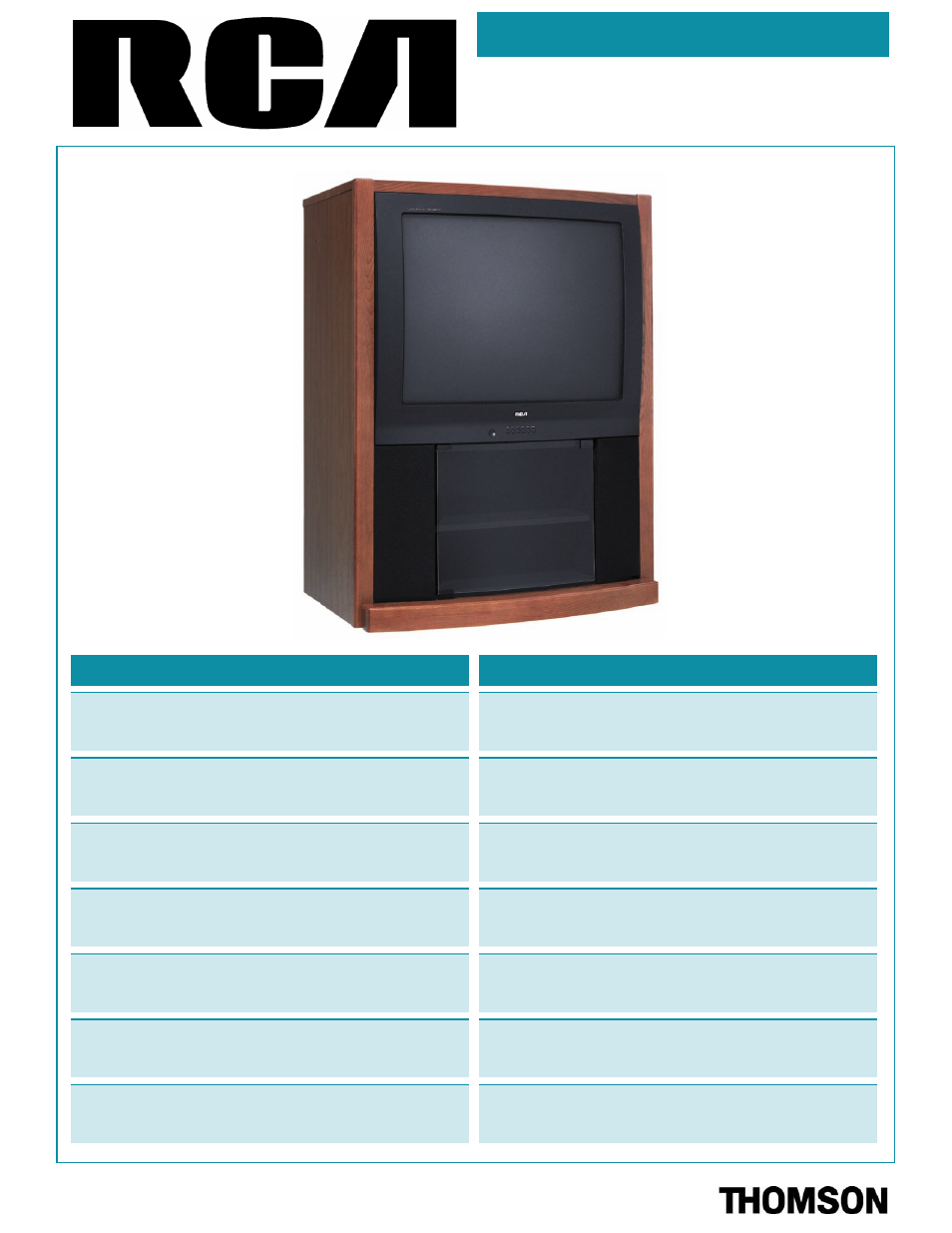 RCA G32710 User Manual | 2 pages