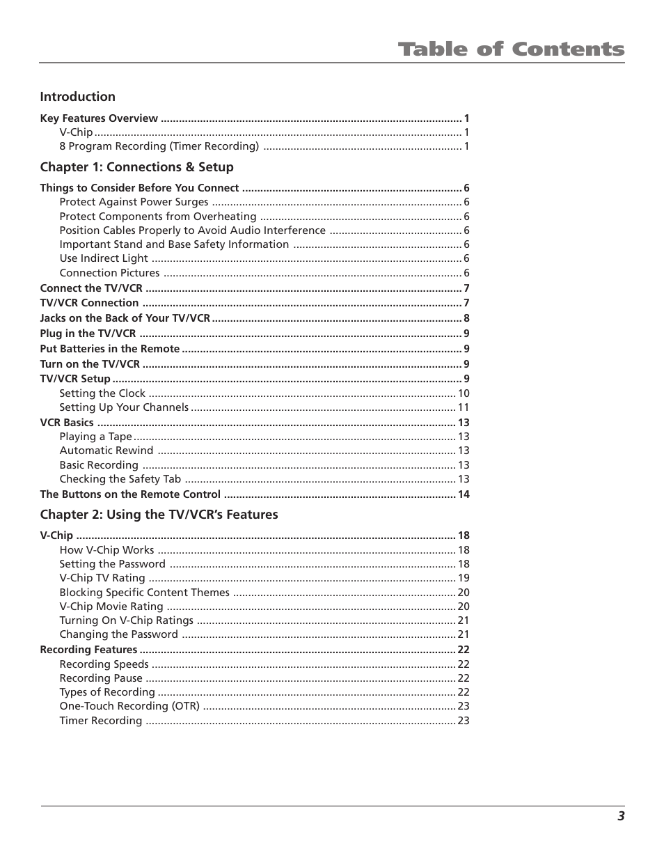 RCA T25208 User Manual | Page 5 / 44