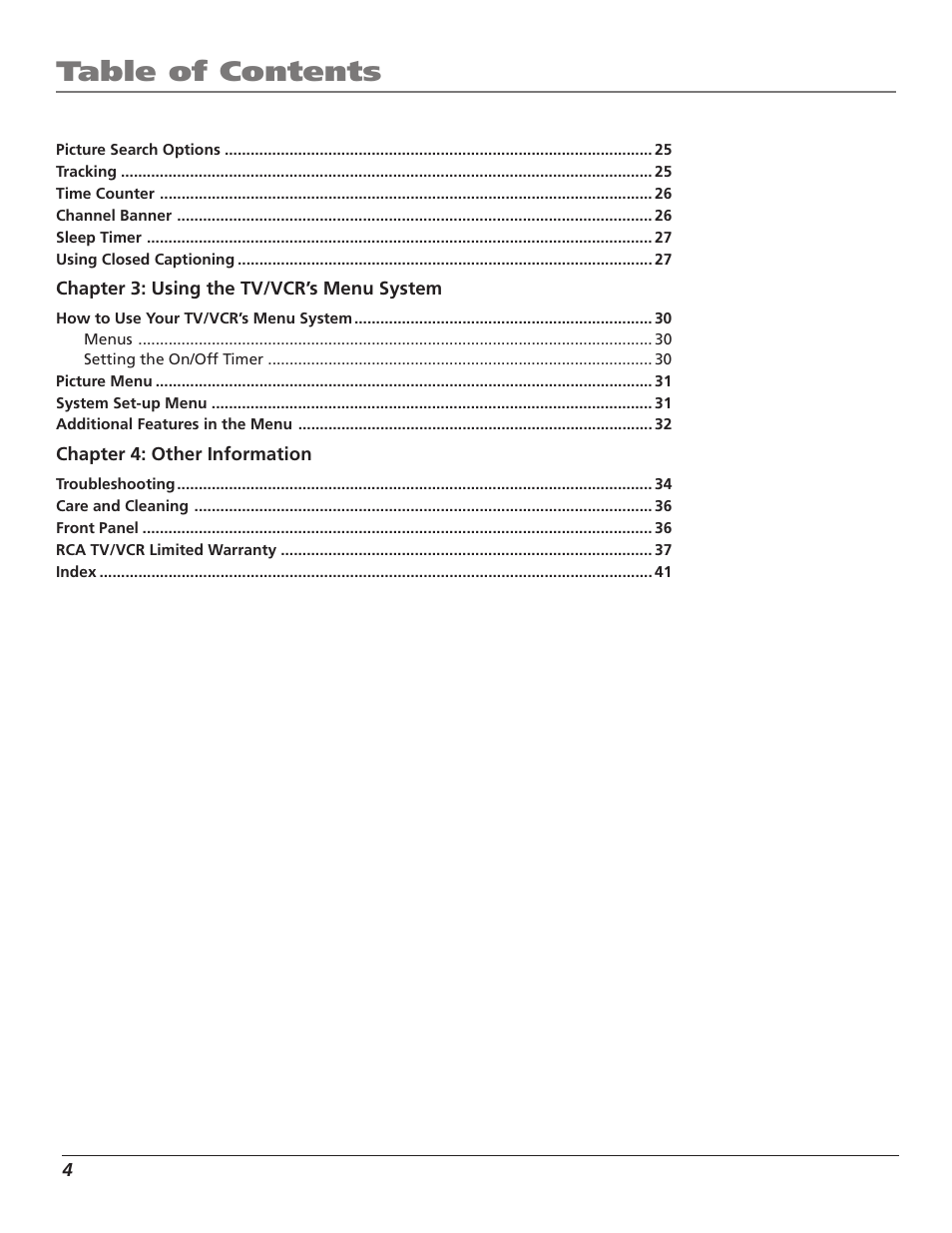 RCA T25208 User Manual | Page 6 / 44