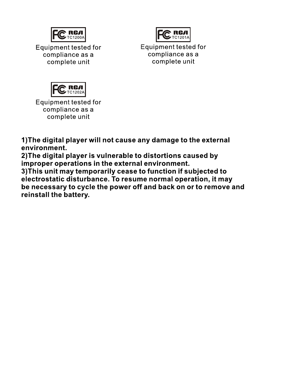 Т³гж 3 | RCA TC1201 User Manual | Page 3 / 53