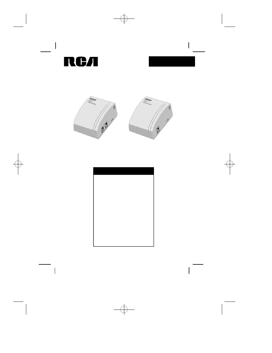 RCA RC926 User Manual | 12 pages