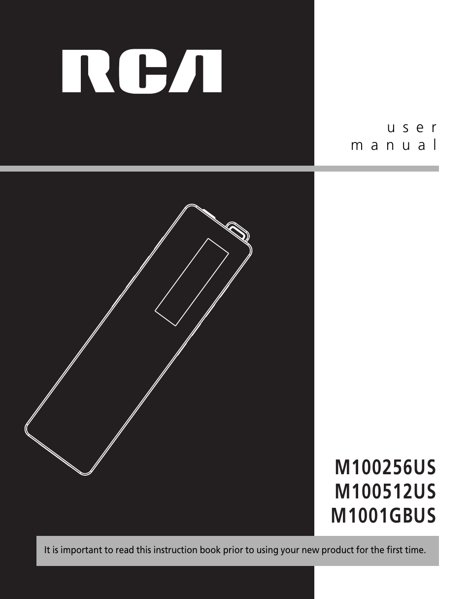 RCA M100256US User Manual | 47 pages