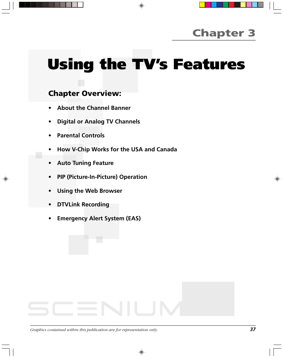 Using the tv’s features, Chapter 3, Chapter overview | RCA DVR2080 User Manual | Page 39 / 100