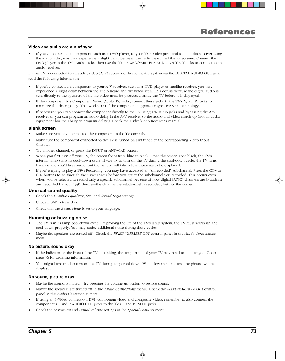 References | RCA DVR2080 User Manual | Page 75 / 100
