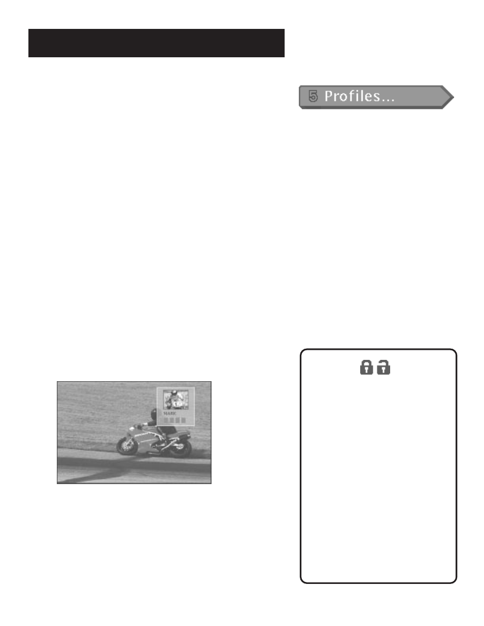 Choosing your profile, The menu system | RCA DRD202RA User Manual | Page 44 / 72