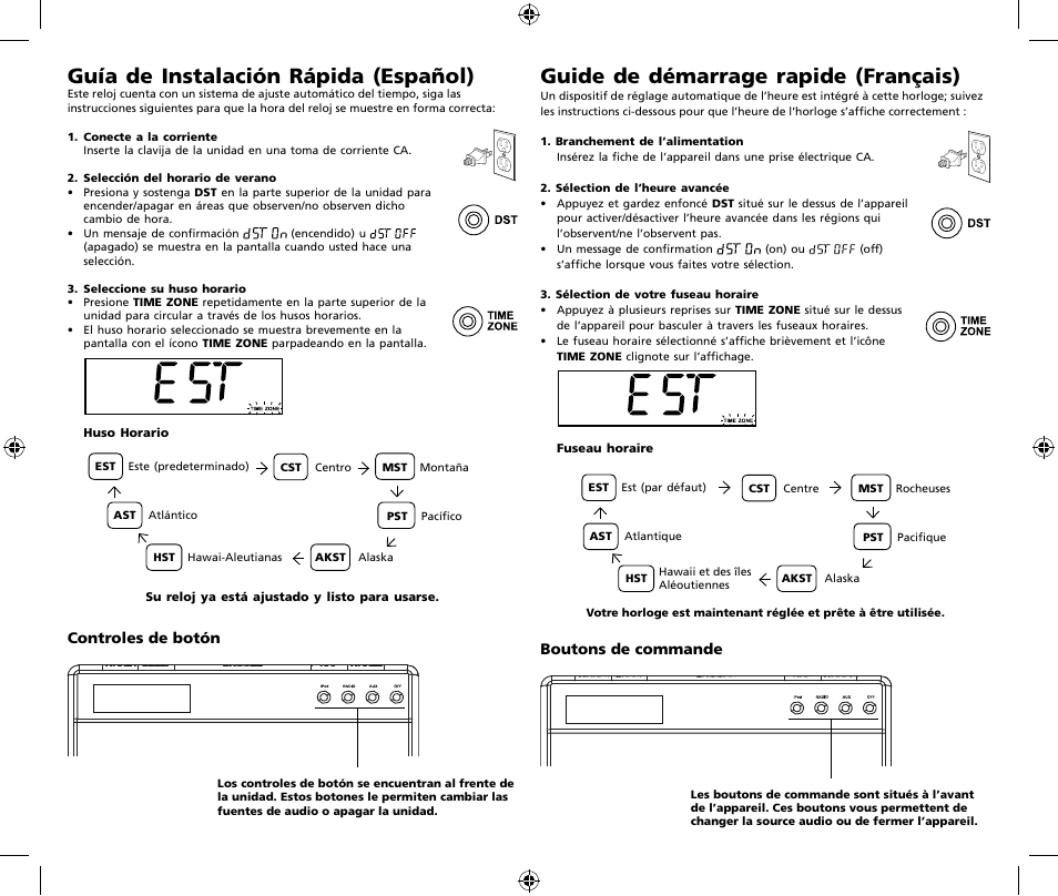 Guía de instalación rápida (español), Guide de démarrage rapide (français) | RCA RC65iBK User Manual | Page 2 / 2