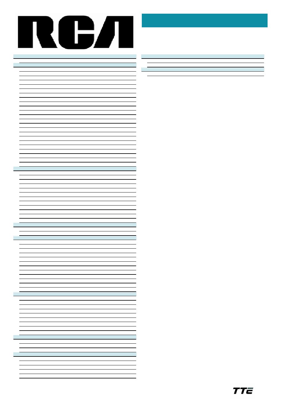 Technical specifications | RCA D27F750T User Manual | Page 2 / 2