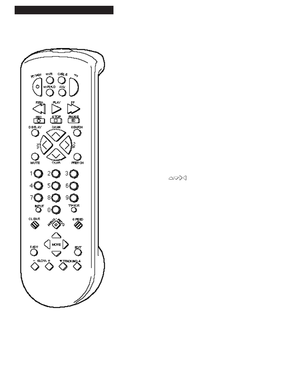 Using the remote control, Buttons | RCA VR538 User Manual | Page 14 / 48