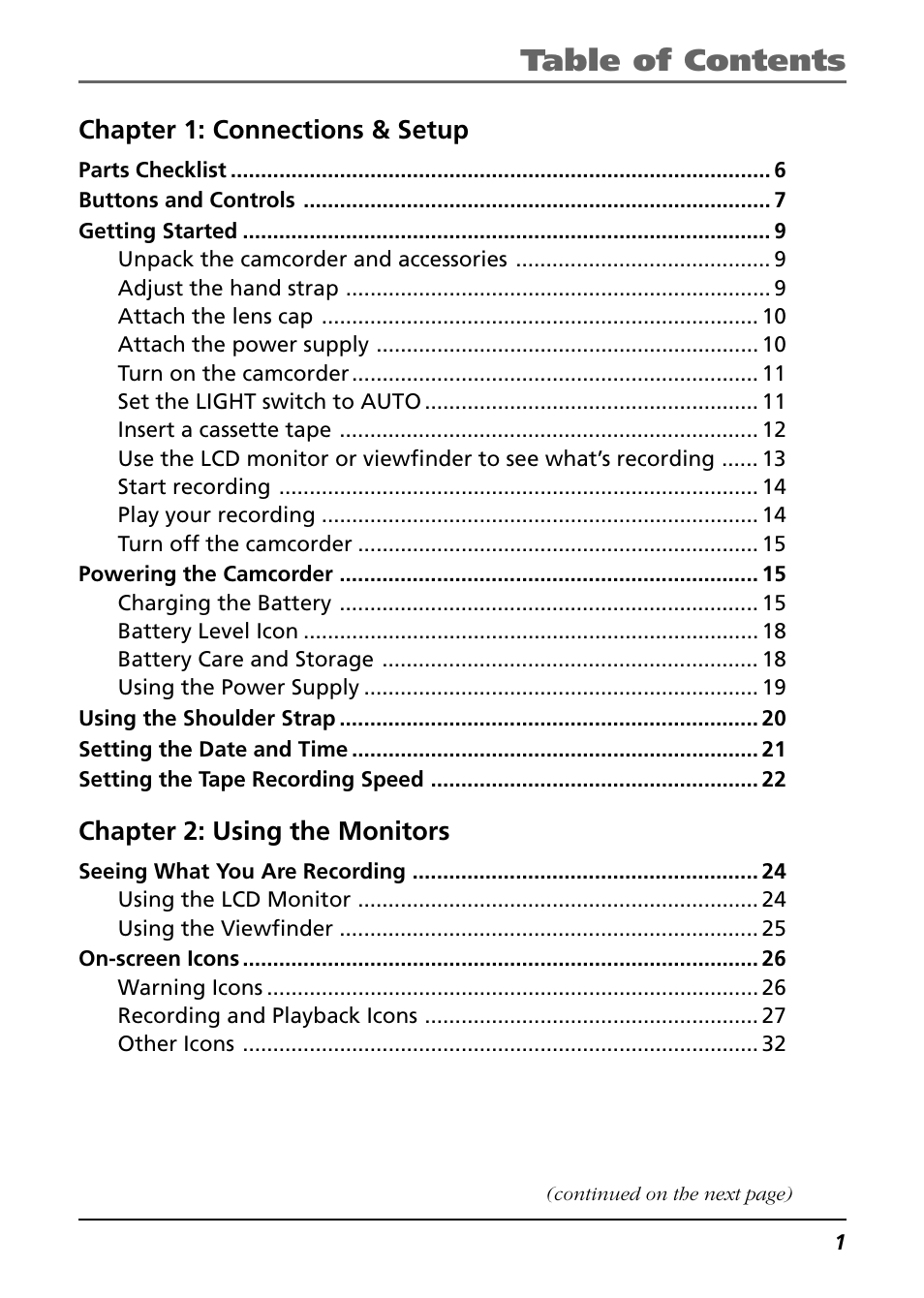 RCA CC9360 User Manual | Page 3 / 108