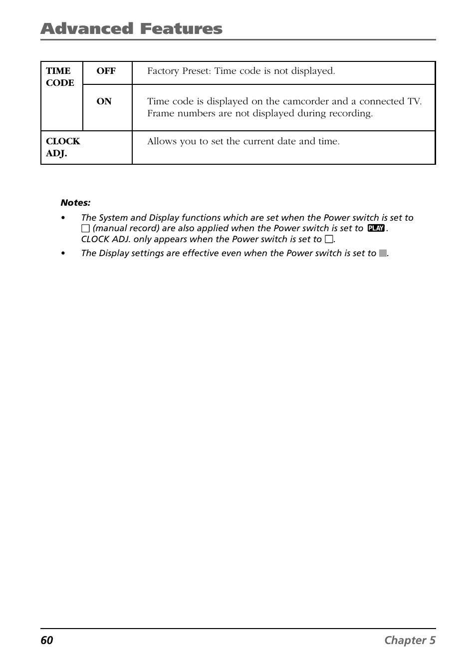 Advanced features | RCA CC9360 User Manual | Page 62 / 108