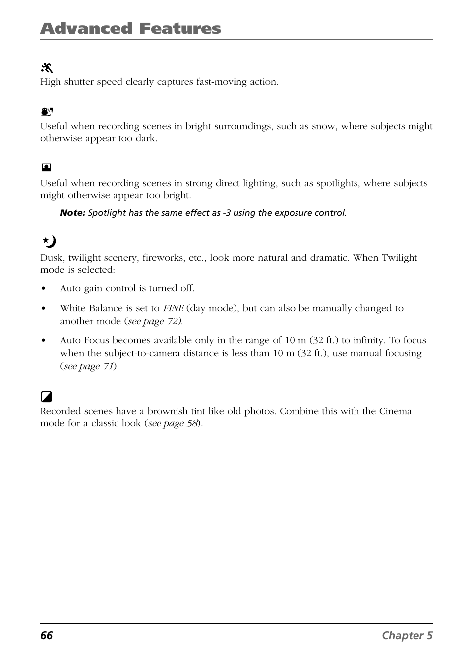 Advanced features | RCA CC9360 User Manual | Page 68 / 108