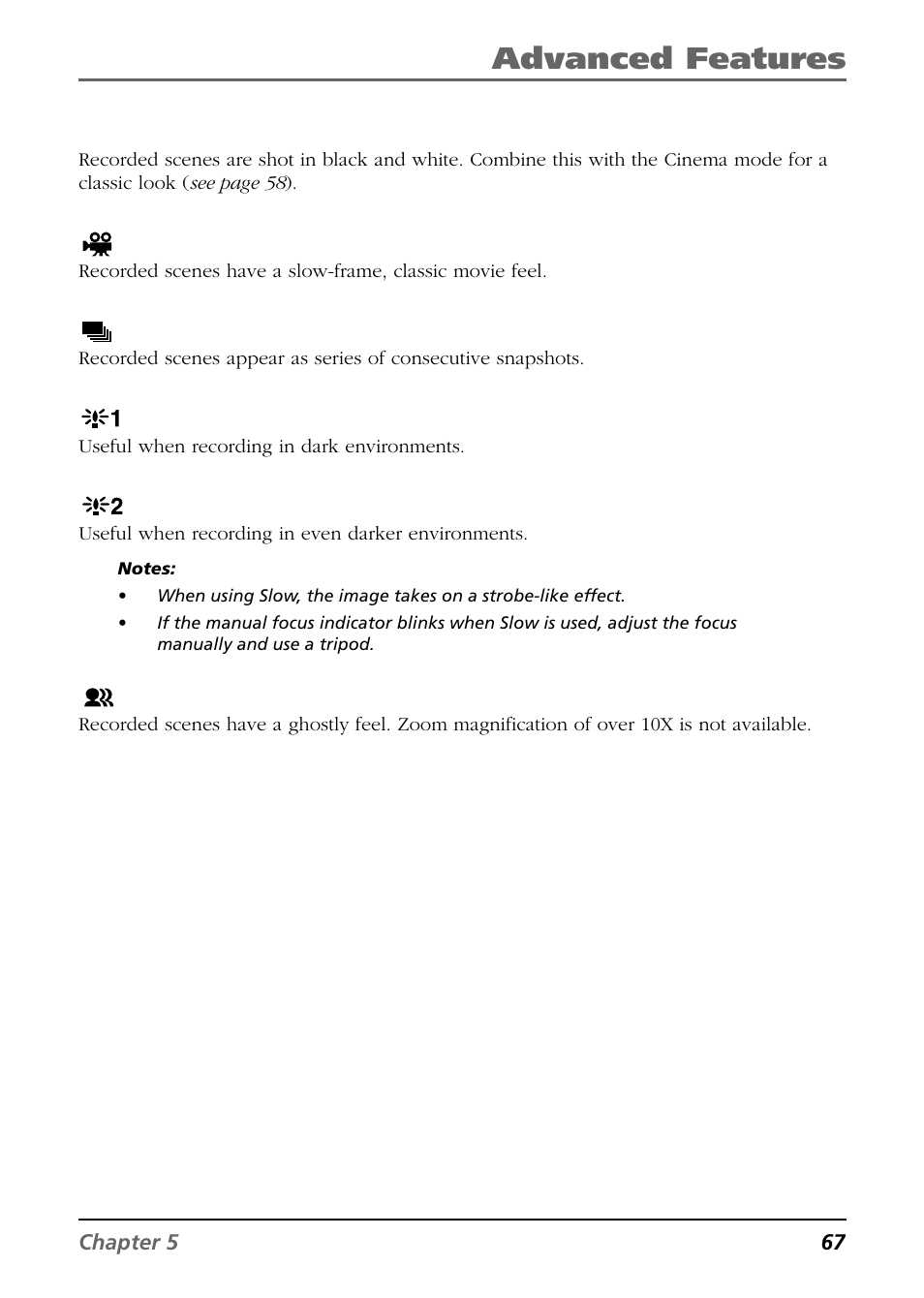 Advanced features | RCA CC9360 User Manual | Page 69 / 108