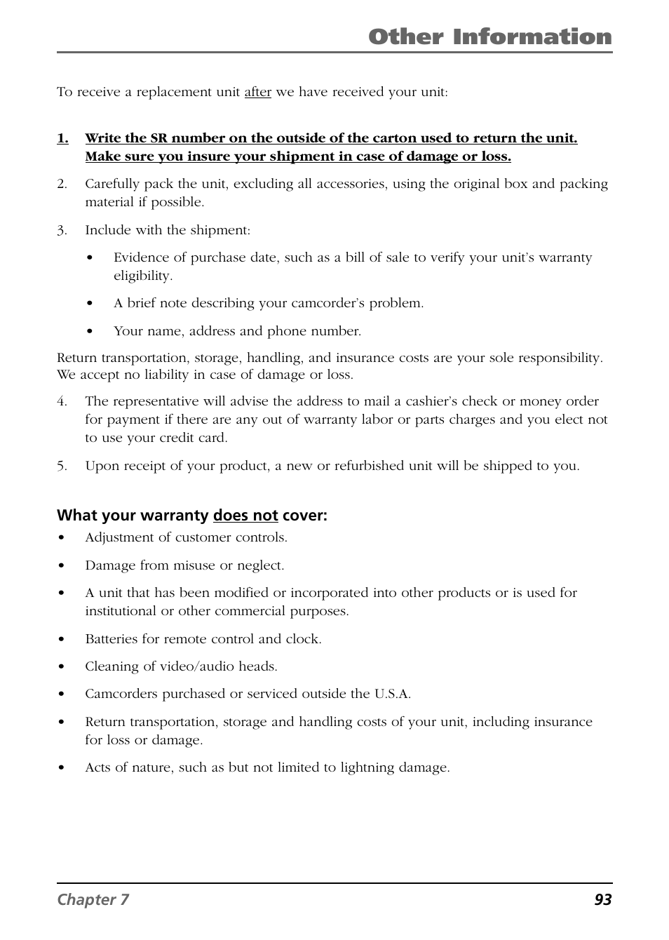 Other information | RCA CC9360 User Manual | Page 95 / 108