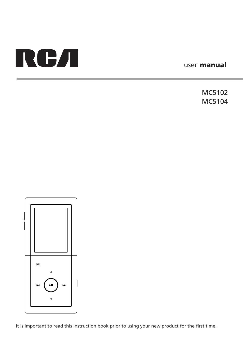 RCA MC5104 User Manual | 45 pages