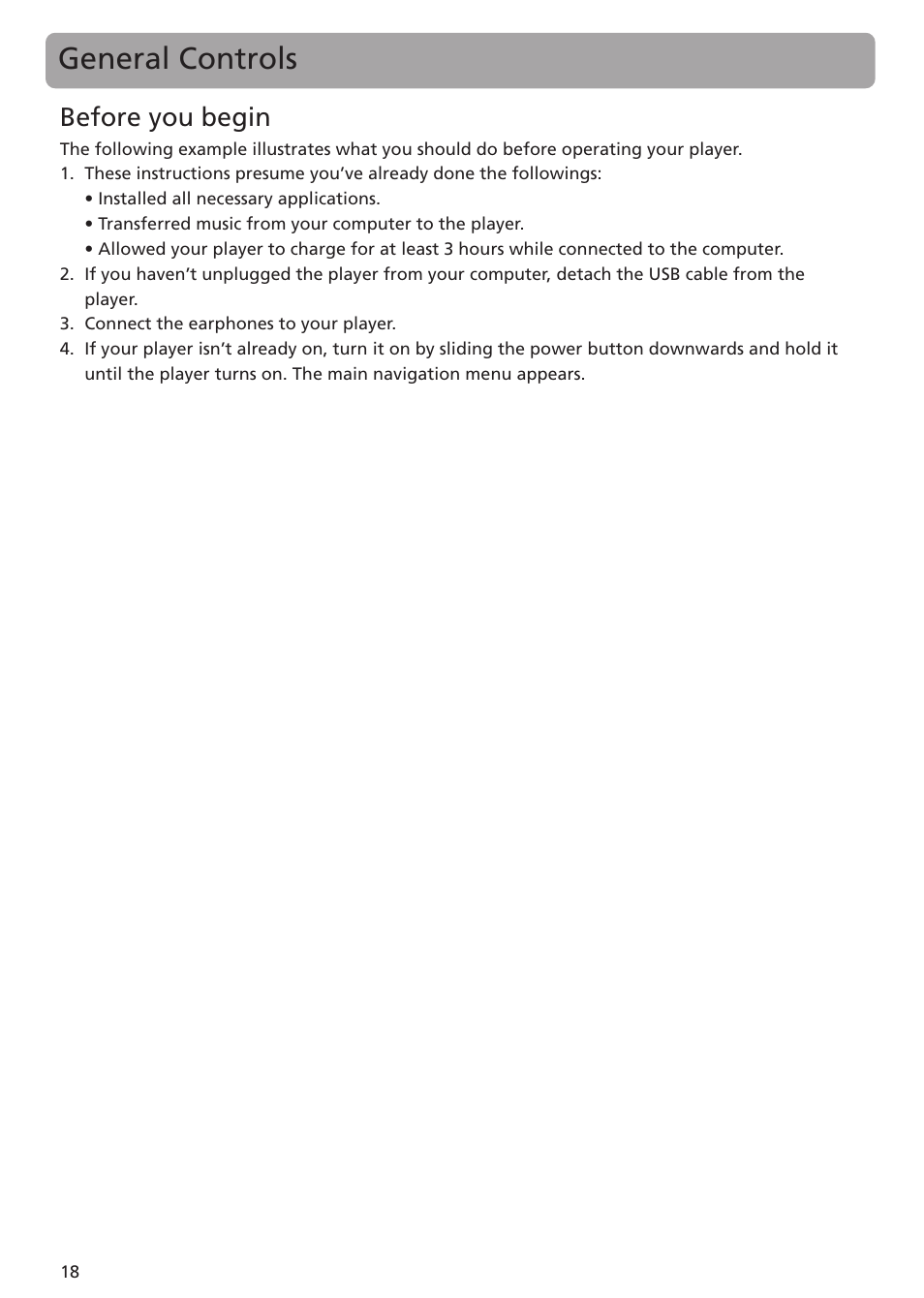 Before you begin, General controls | RCA MC5104 User Manual | Page 18 / 45