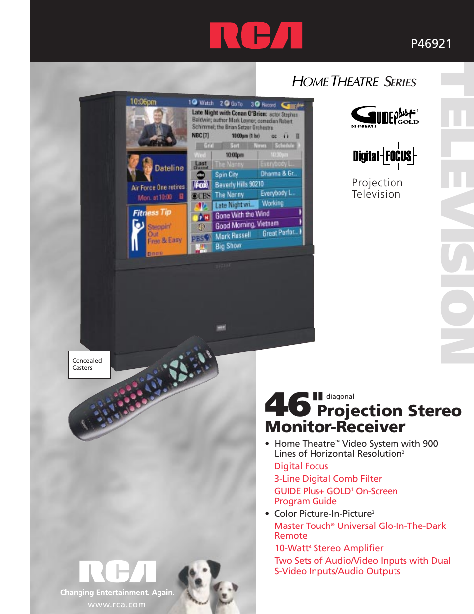 RCA P46921 User Manual | 4 pages