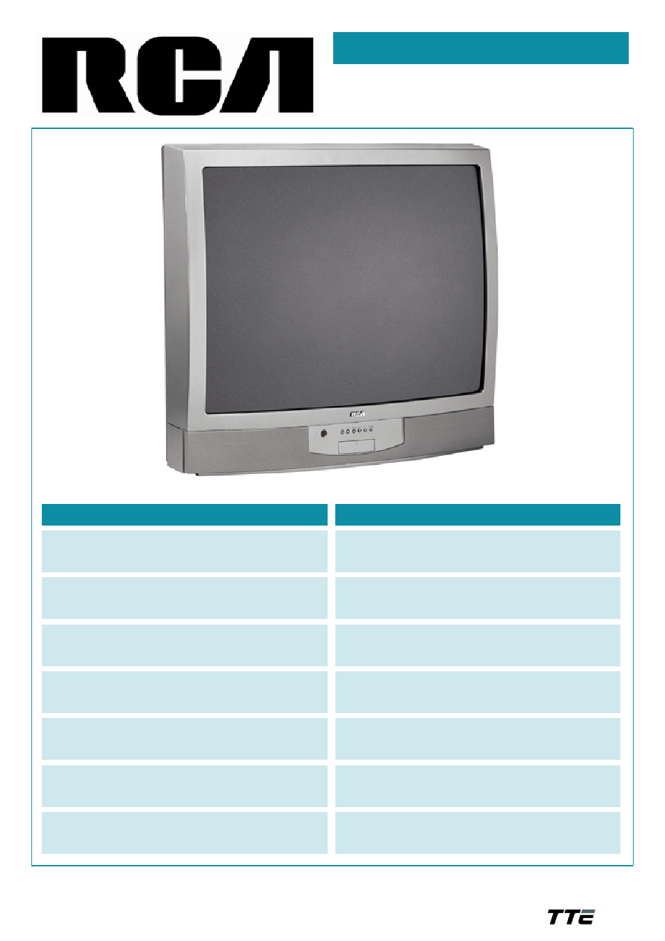 RCA 35V432T User Manual | 2 pages