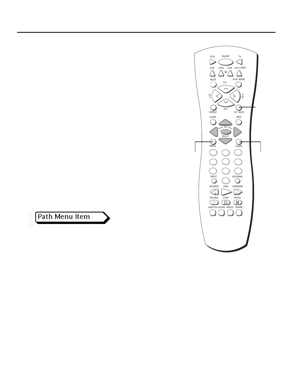 Two types of menus: path and static | RCA RC5231Z User Manual | Page 48 / 96