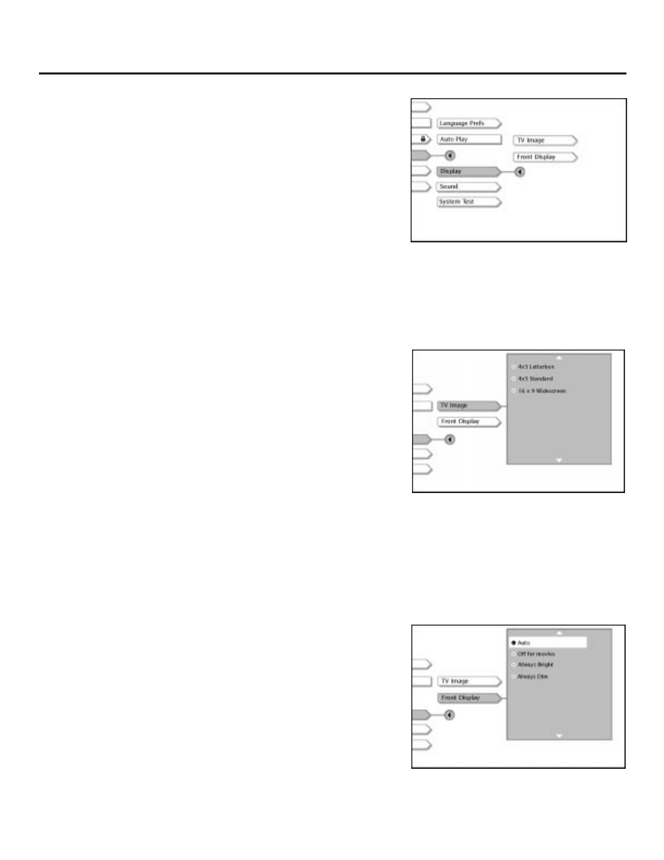 Display, Using the features in the menu system | RCA RC5231Z User Manual | Page 60 / 96
