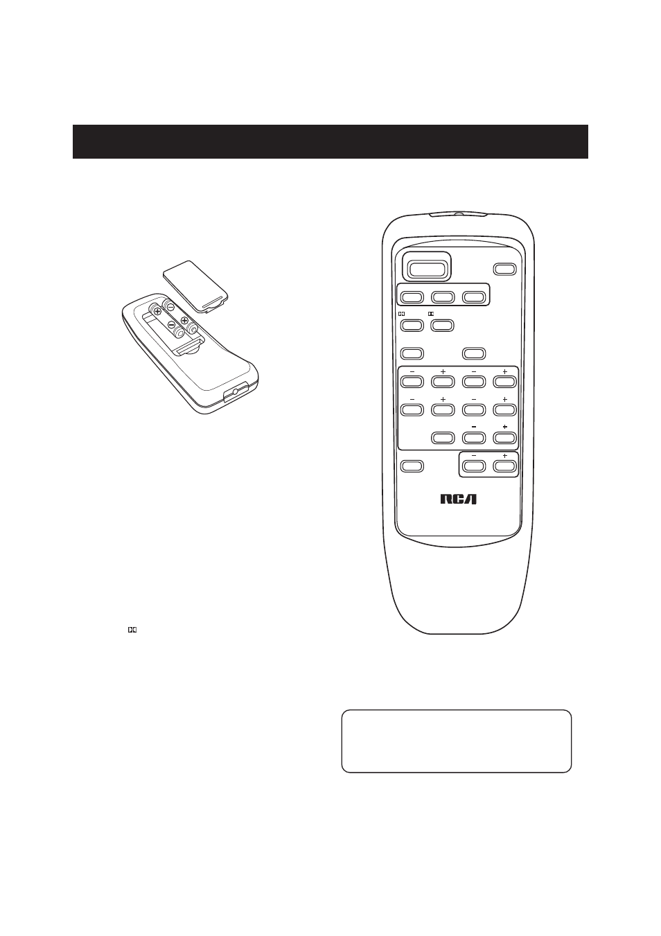 Using the remote control, Battery installation, General controls | RCA RP-9990 User Manual | Page 9 / 14